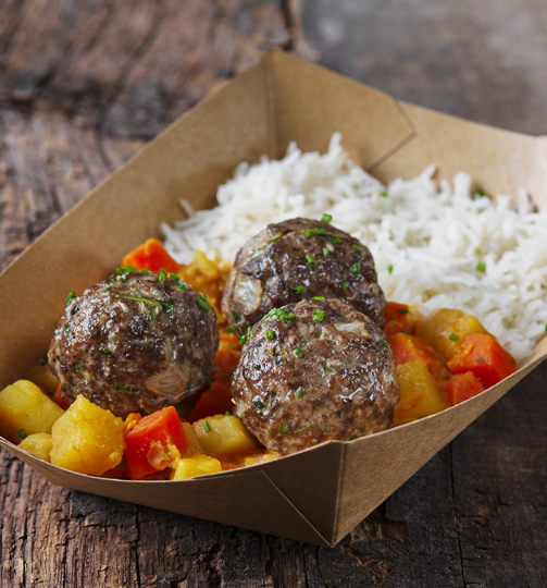 Balls & Veggie Curry