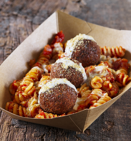 Vegan Balls & Pasta